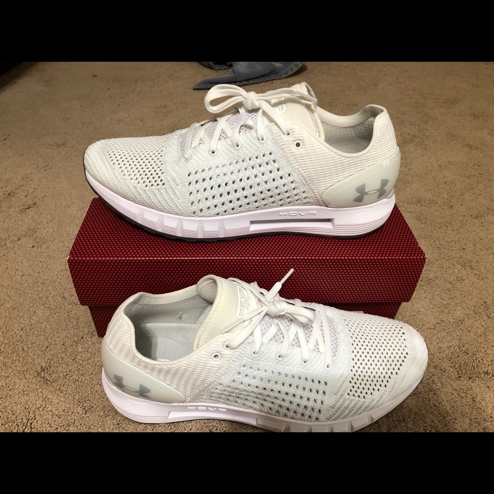 EUC Mens UA HOVR Sonic NC 11.5 3020978 109 Solid White / Clean
